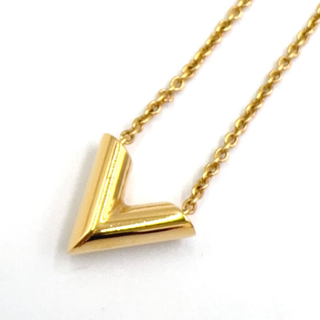 Louis Vuitton Essential V Metal Gold Necklace — view 2