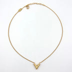 Louis Vuitton Essential V Metal Gold Necklace — view 3