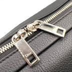 Dior Messenger Leather Canvas Black Shoulder Bag Silver — view 8