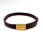Louis Vuitton Ceinture Bengal Canvas Metal Brown Belt Gold — view 5