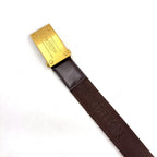 Louis Vuitton Ceinture Bengal Canvas Metal Brown Belt Gold — view 2
