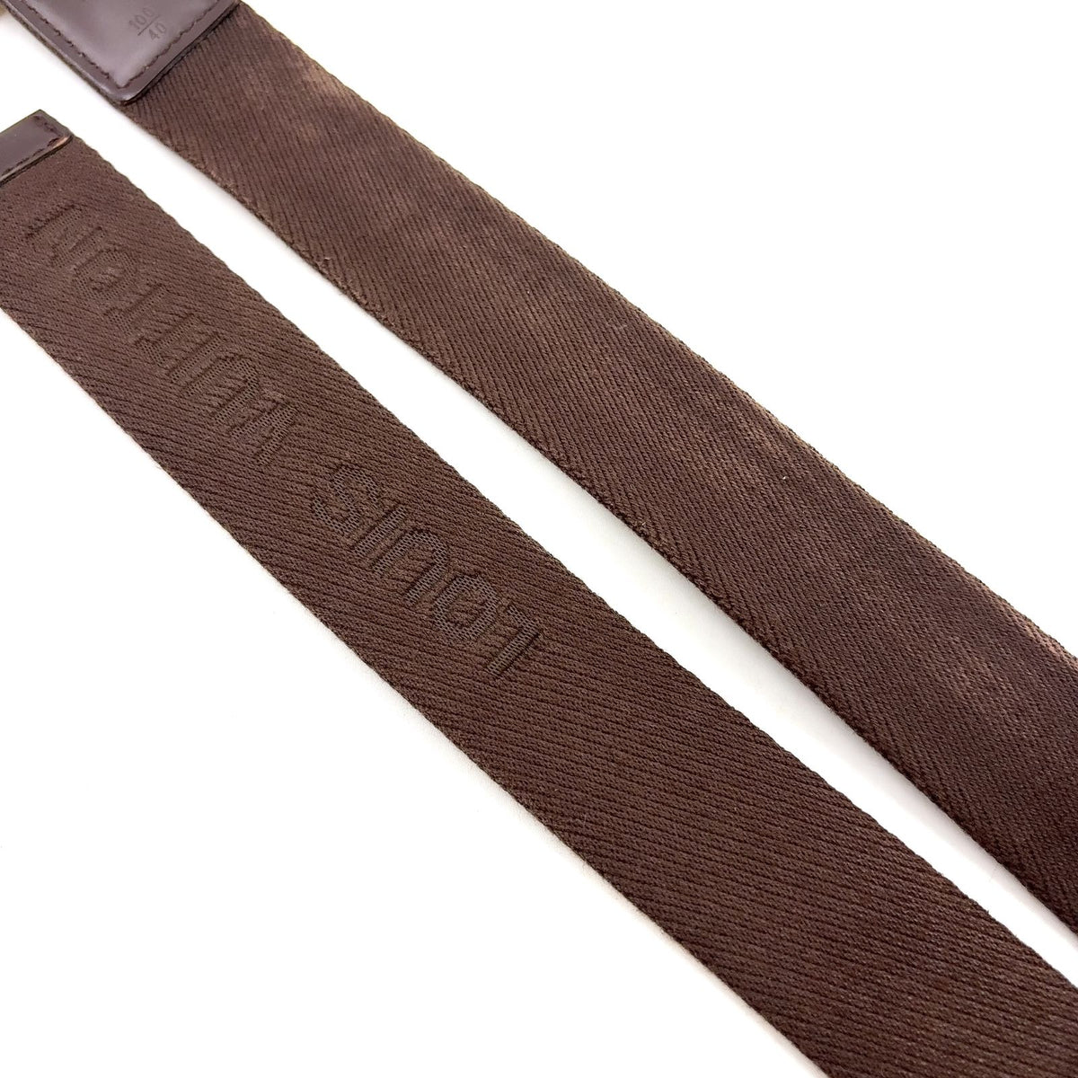 Louis Vuitton Ceinture Bengal Canvas Metal Brown Belt Gold — view 7