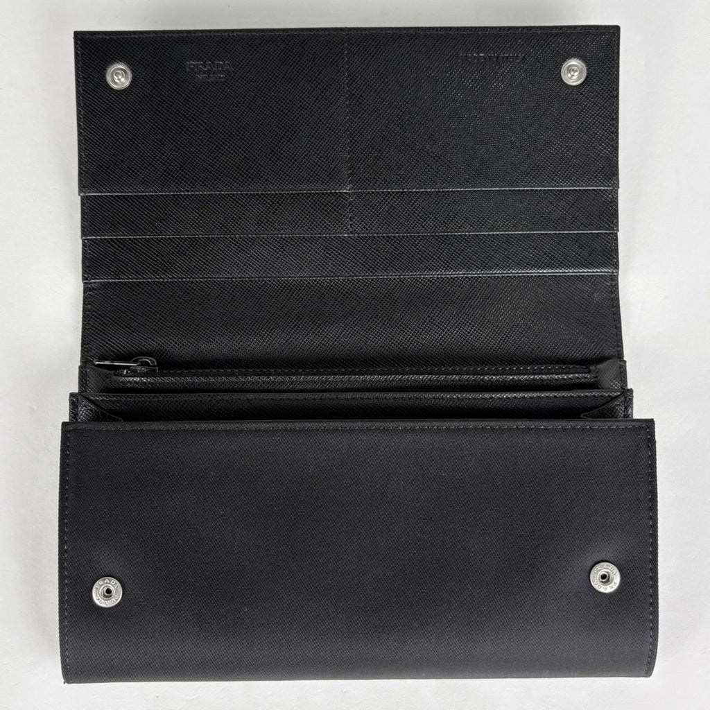 Prada Wallet Bifold Nylon Nero — view 5