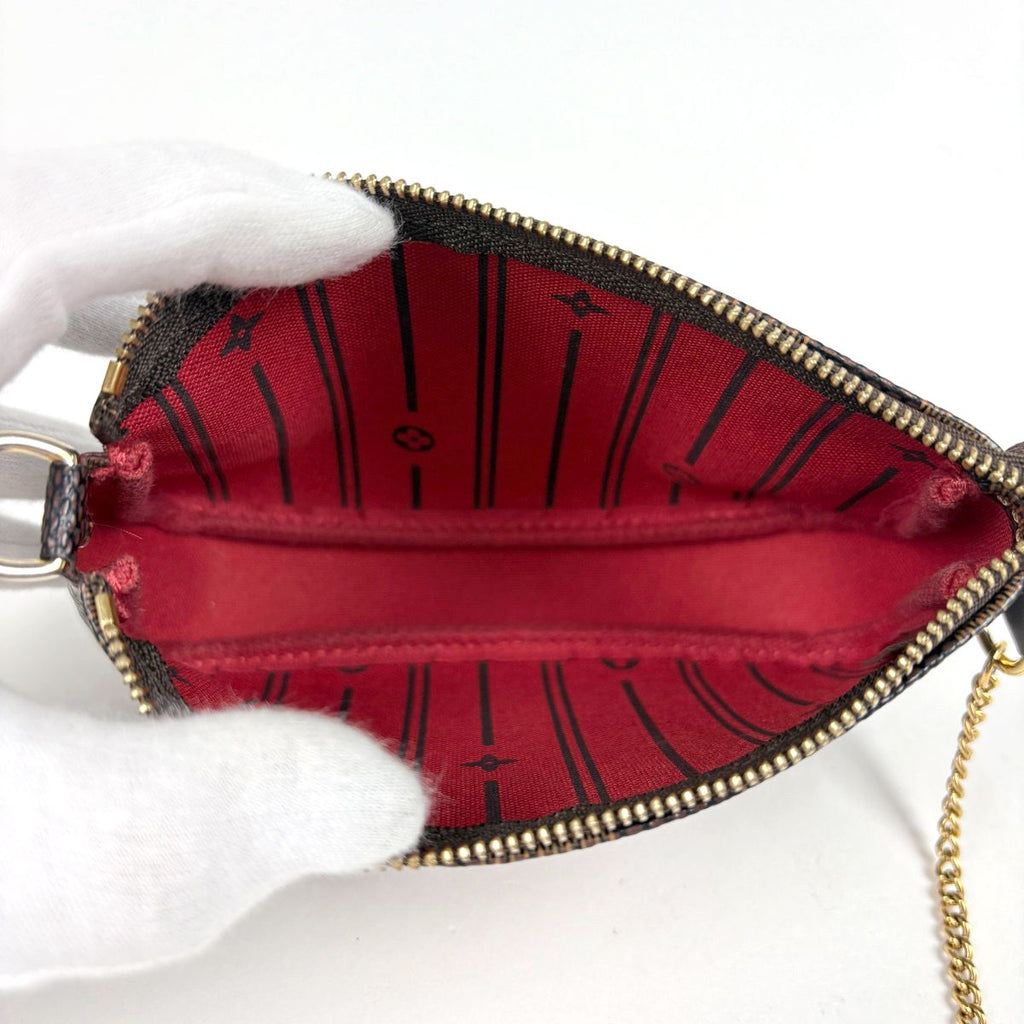 Louis Vuitton Mini Pochette Accessoires Pouch T&B Damier Brown — view 7