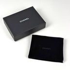 Chanel Trifold Wallet CC Logo Quilted Caviar Leather Black — view 8