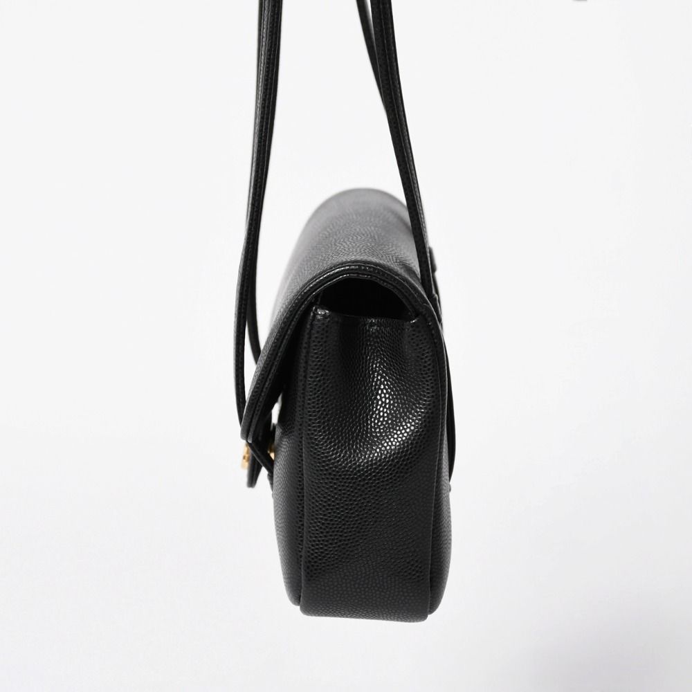 Chanel Strap Clutch CC Logo Caviar Leather — view 4
