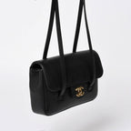 Chanel Strap Clutch CC Logo Caviar Leather — view 2