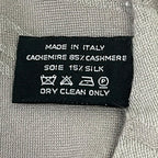 Hermes Shawl Gray Cashmere Silk Scarf — view 3