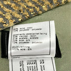 Chanel Scarf Beige Dark Gray Wool — view 3