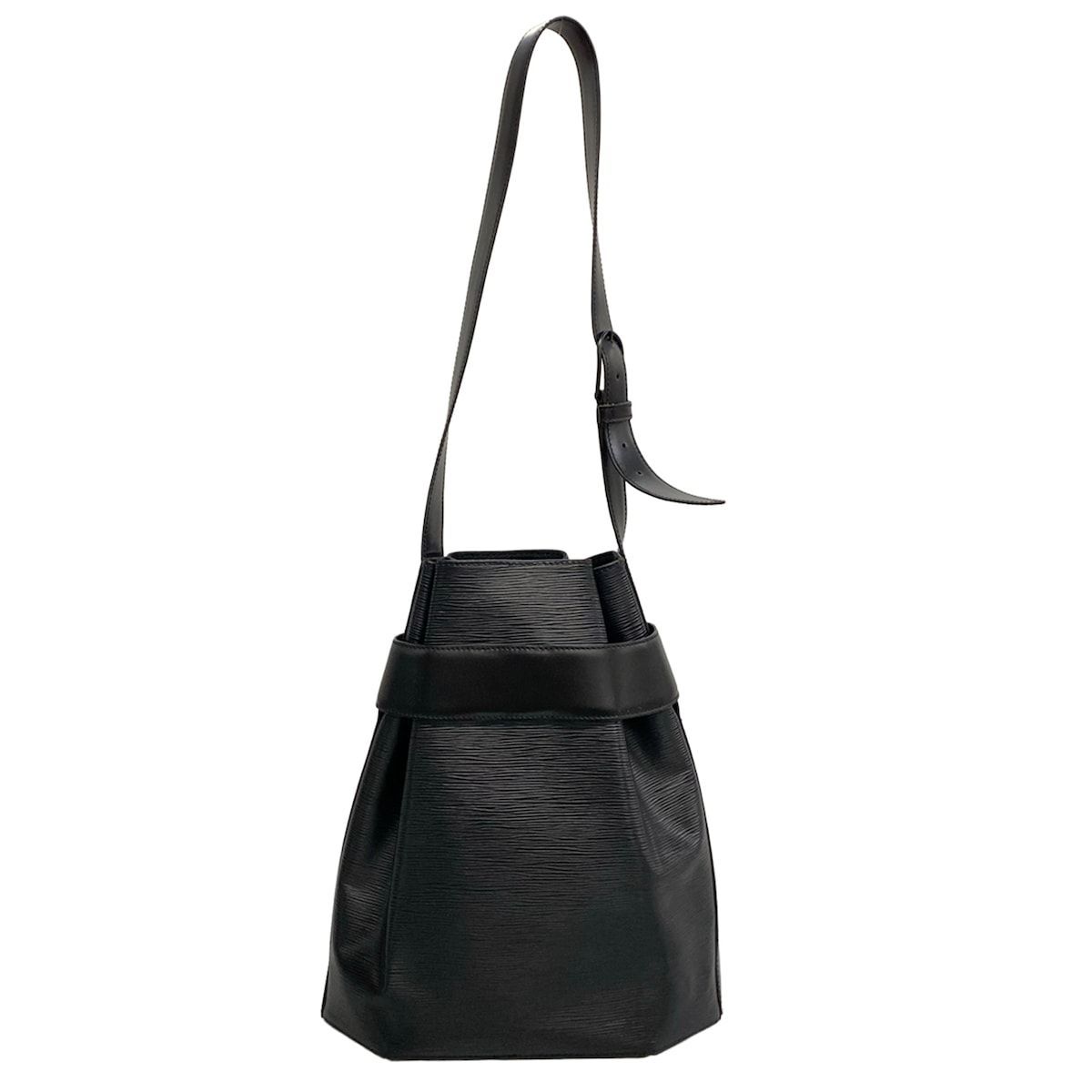 Louis Vuitton Shoulder Bag Epi Sac D'epaule Noir Leather — view 3