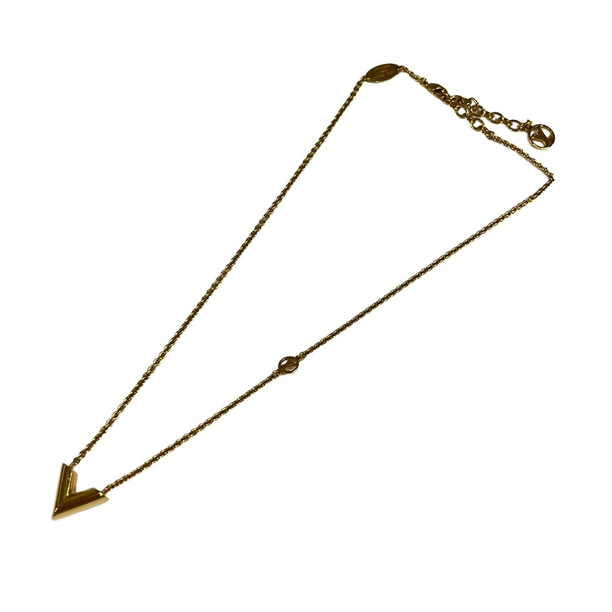 Louis Vuitton Necklace Essential V Gold — view 2