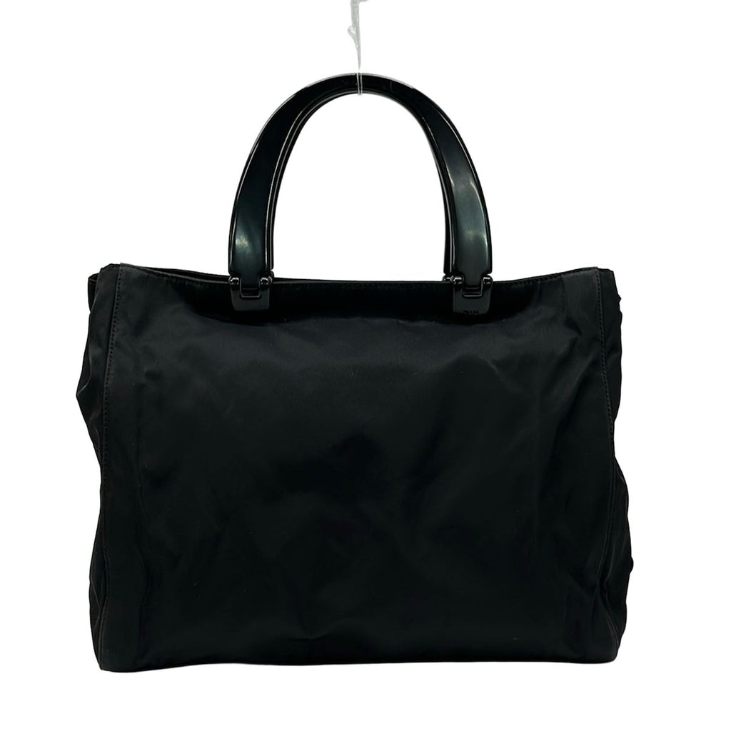 Prada Handbag Black Plastic Handle