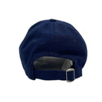 Celine Cap L Dark Navy Red Embroidery Cotton Hat — view 3