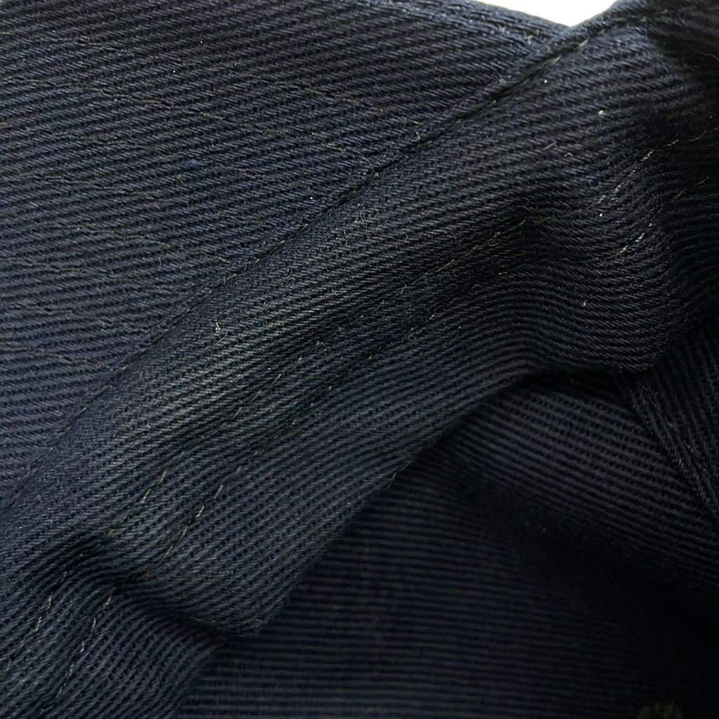 Celine Cap L Dark Navy Red Embroidery Cotton Hat — view 8