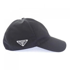 Prada Triangle Logo Baseball Cap Hat — view 4
