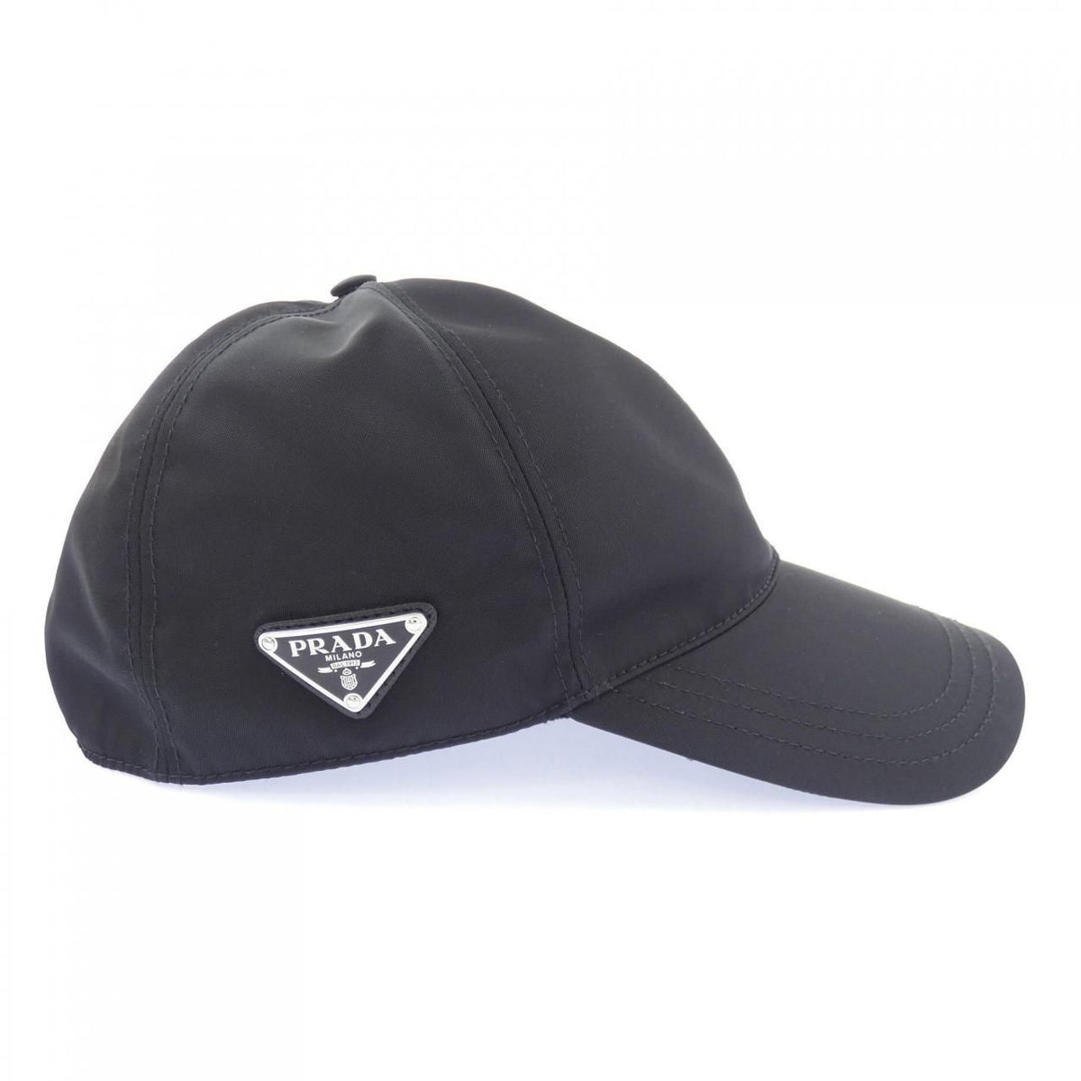 Prada Triangle Logo Baseball Cap Hat — view 4