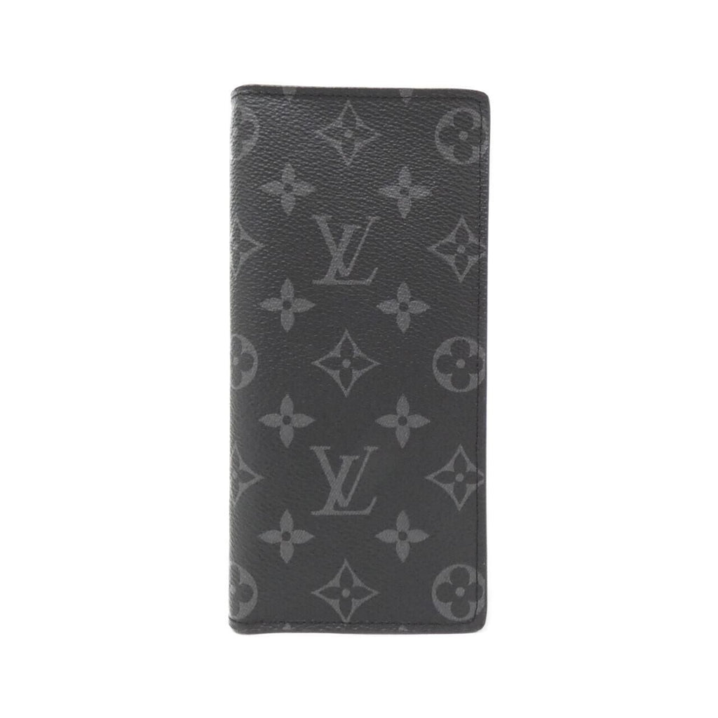 Louis Vuitton Monogram Eclipse Portefeuille Brazza Wallet