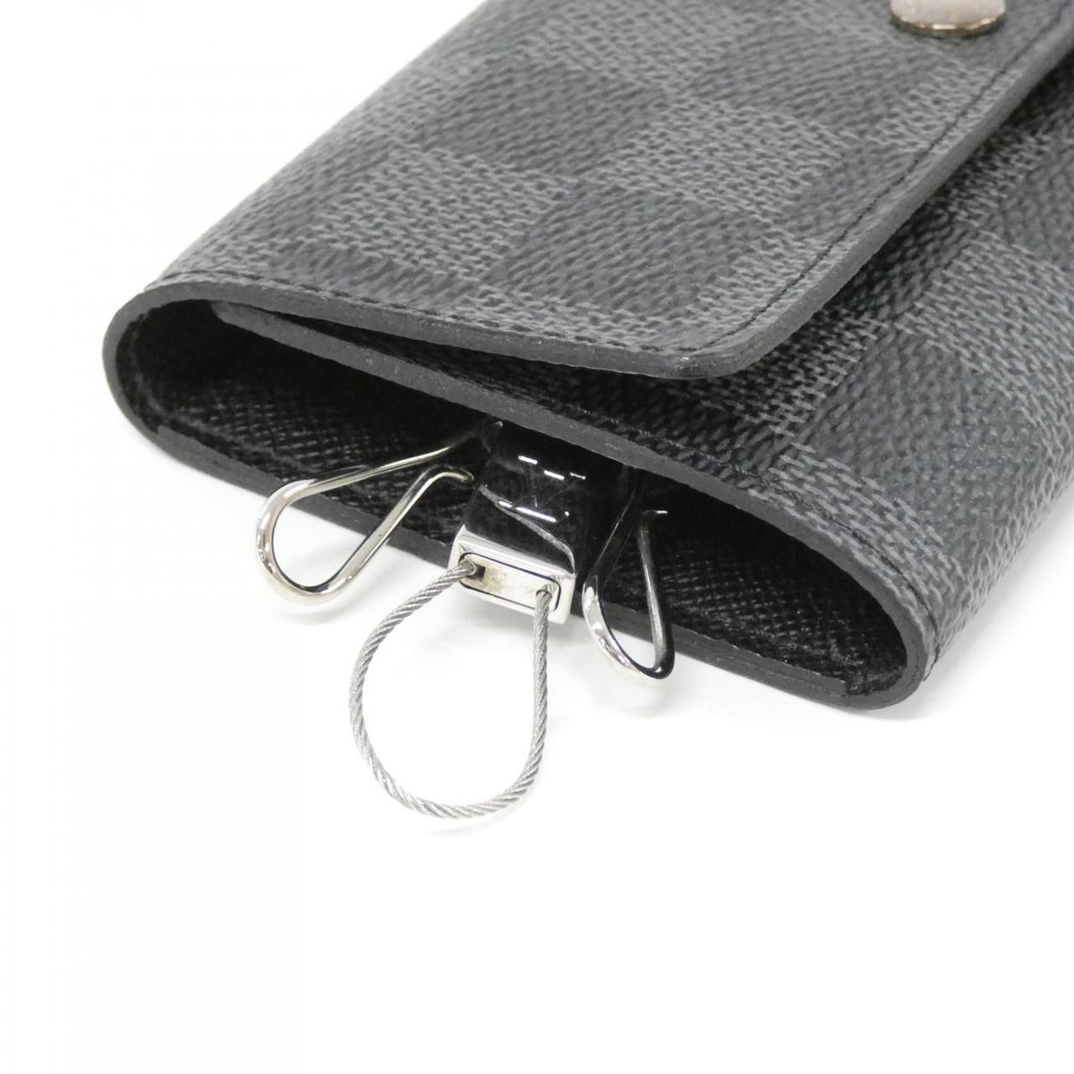 Louis Vuitton Damier Graphite Porte Cles Voiture Key Case Key Holder — view 2