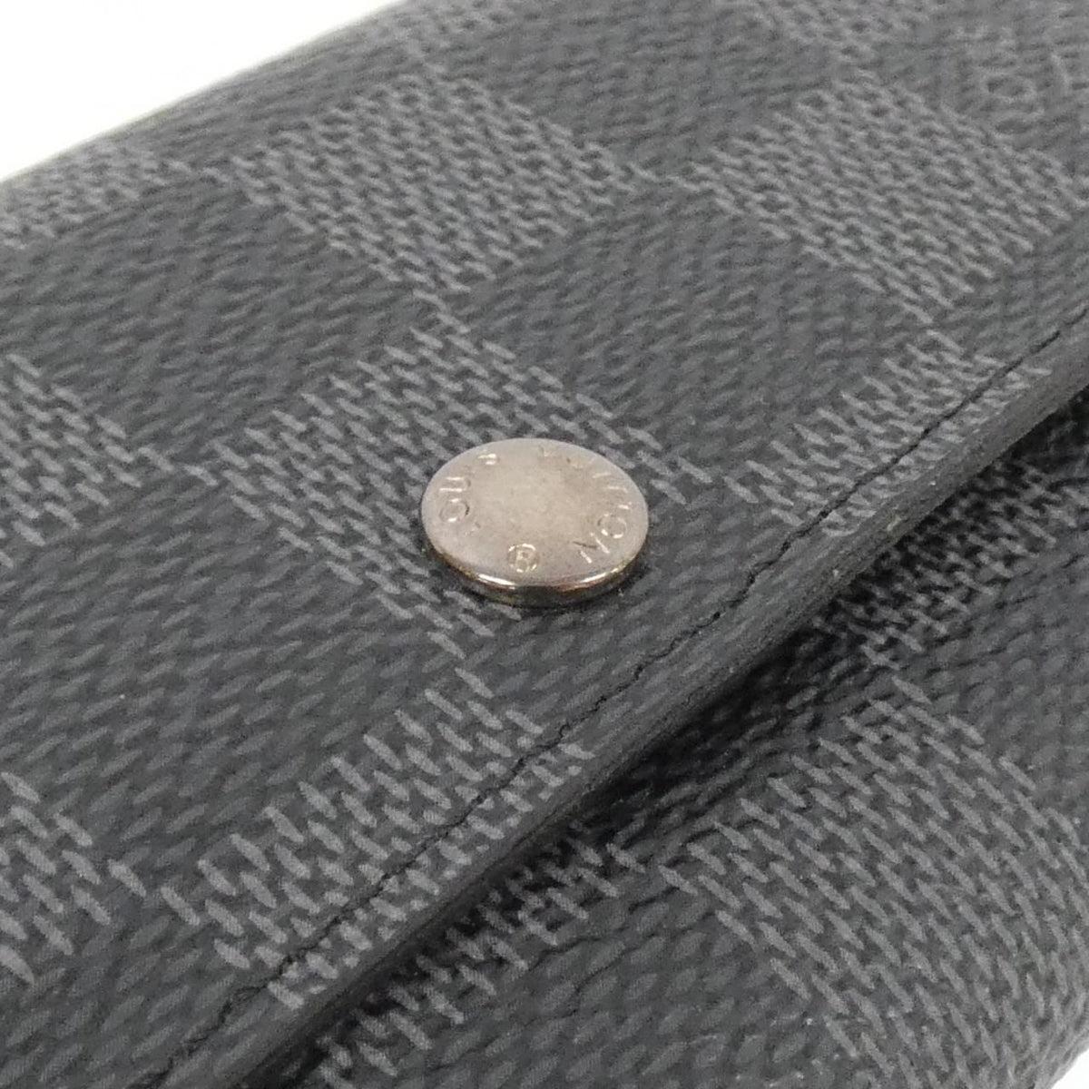 Louis Vuitton Damier Graphite Porte Cles Voiture Key Case Key Holder — view 3