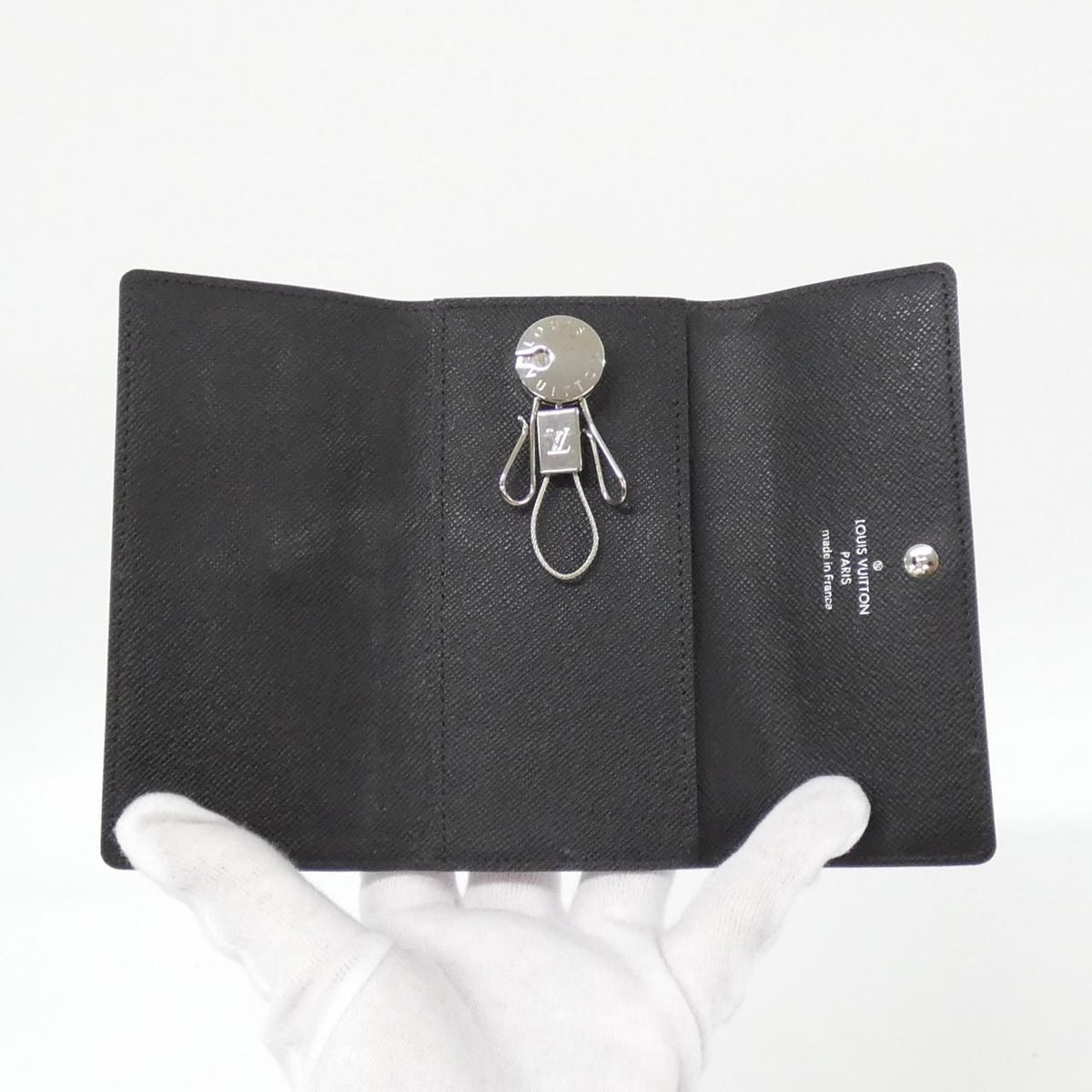 Louis Vuitton Damier Graphite Porte Cles Voiture Key Case Key Holder — view 4