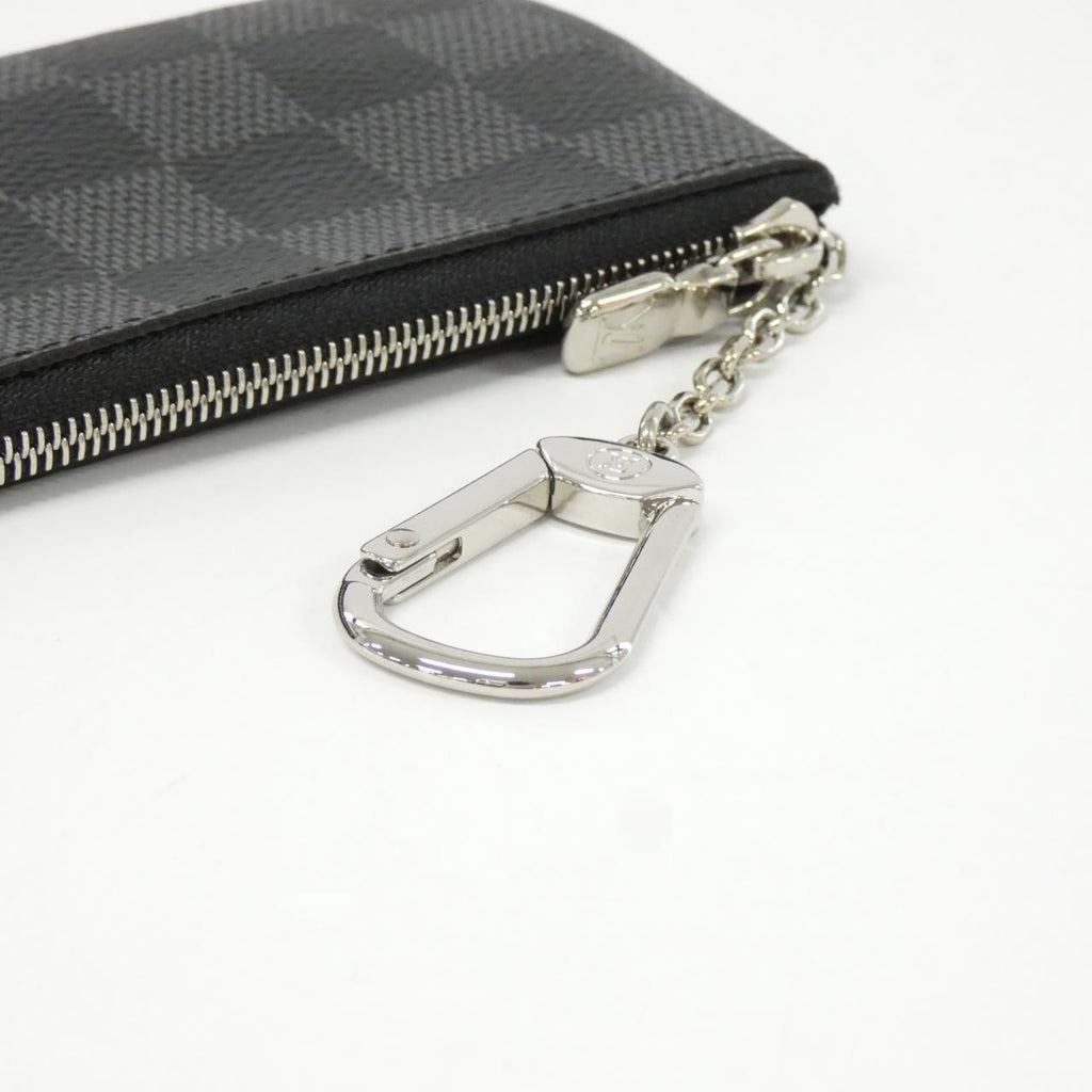 Louis Vuitton Damier Graphite Card Key Case Pochette Cles Coin & Key Holder — view 2
