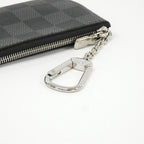 Louis Vuitton Damier Graphite Card Key Case Pochette Cles Coin & Key Holder — view 2