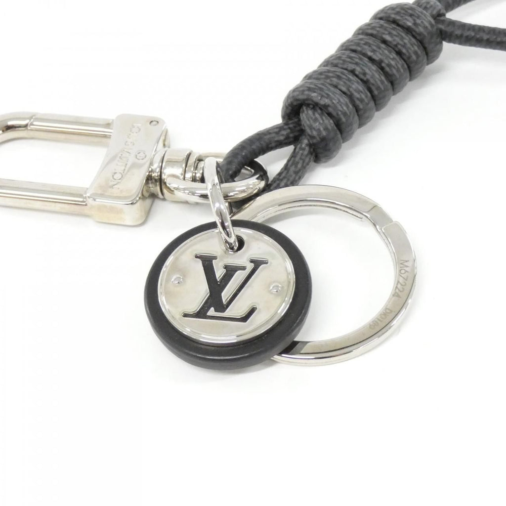 Louis Vuitton Damier Graphite Key Holder Leather Rope Key Ring — view 2