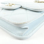 Chanel Chain Clutch Blue — view 3