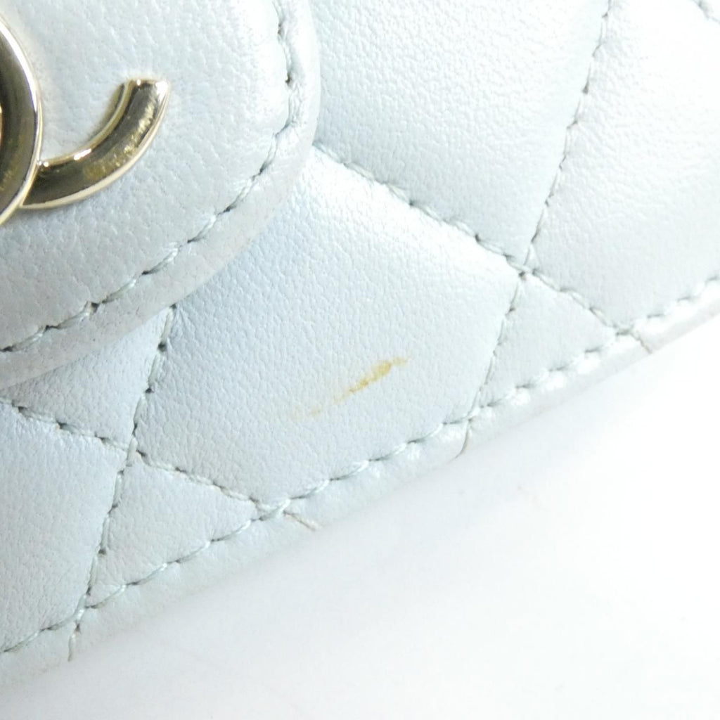 Chanel Chain Clutch Blue — view 4