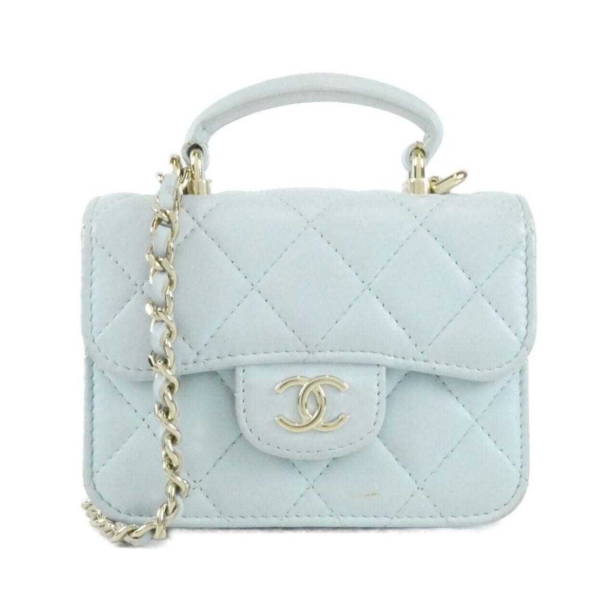 Chanel Chain Clutch Blue