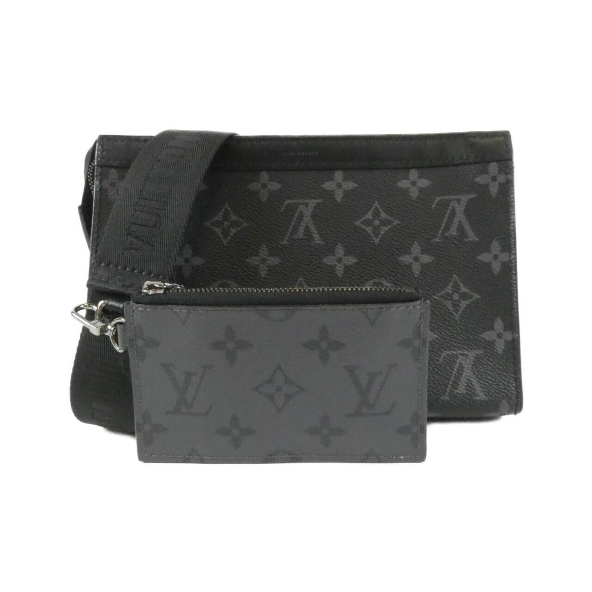 Louis Vuitton Monogram Eclipse Reverse Gaston Wearable Wallet Shoulder Bag
