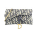 Dior Oblique Saddle Pouch S ZQ Chain Wallet