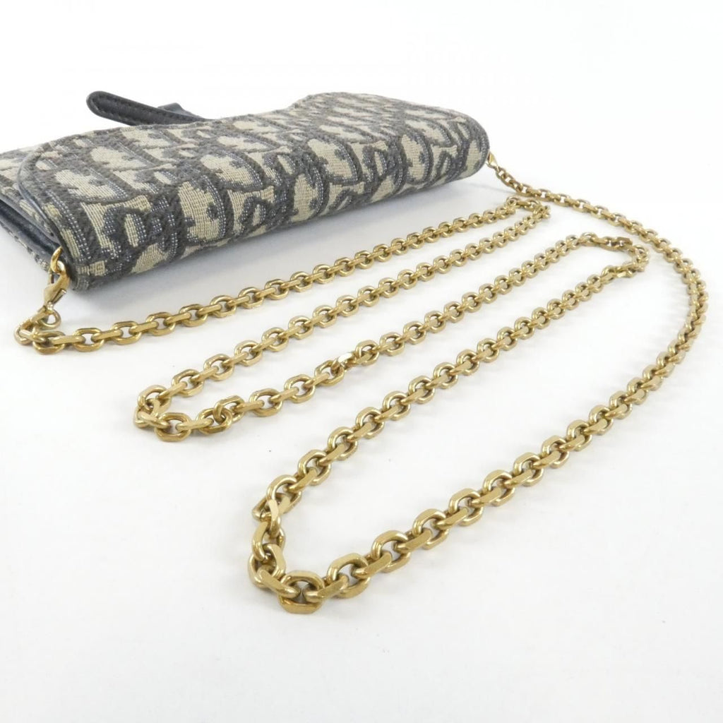 Dior Oblique Saddle Pouch S ZQ Chain Wallet — view 6