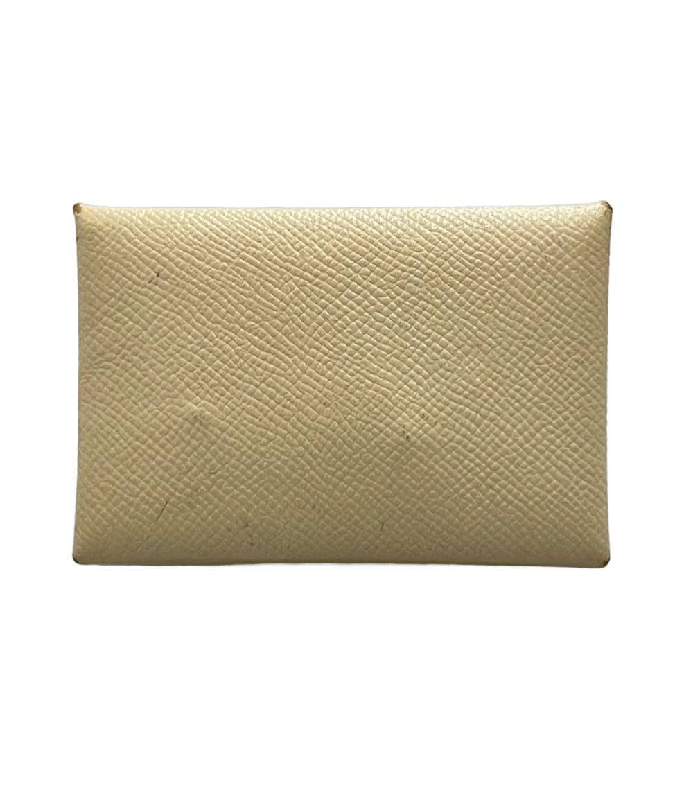 Hermes Card Case Silver Garvi