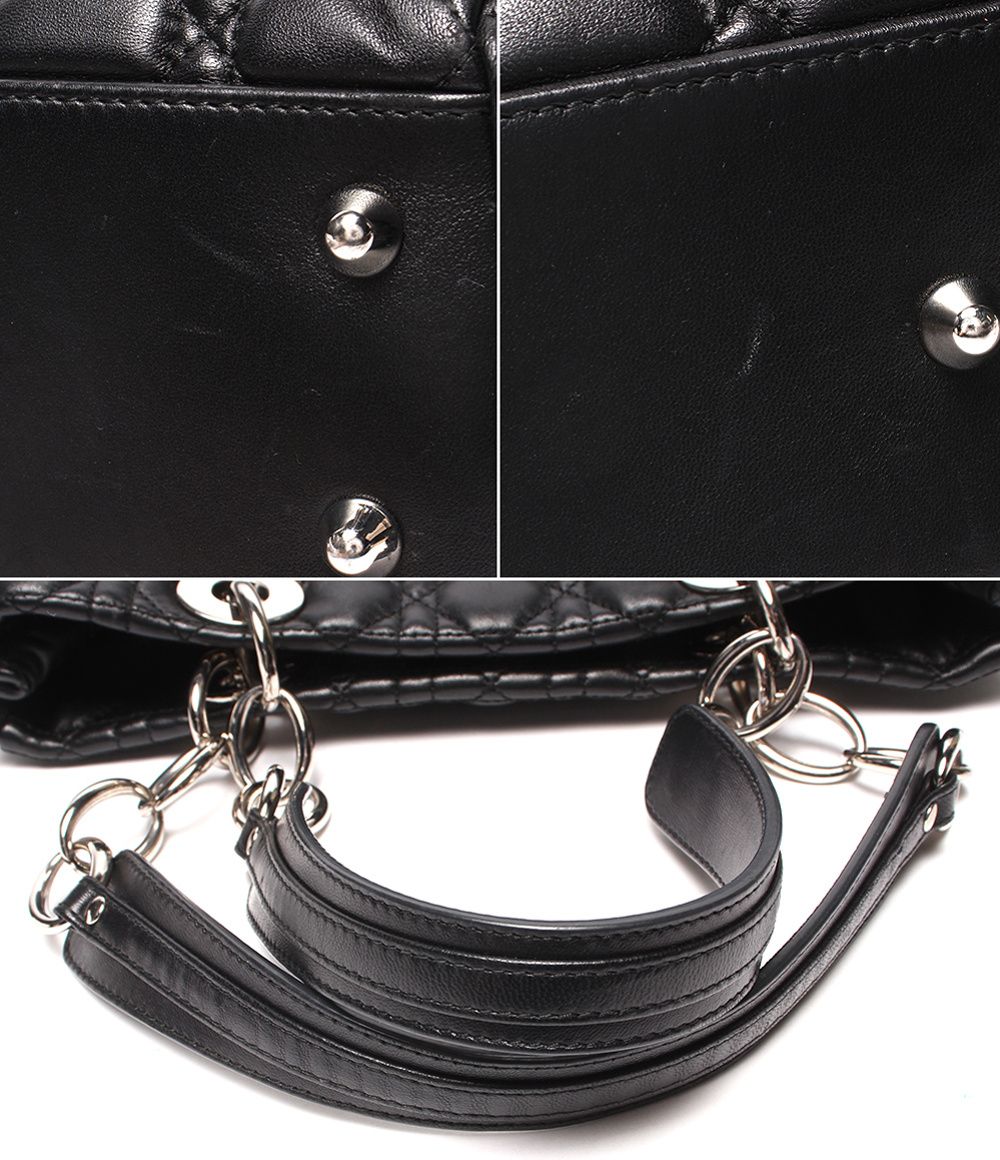 Dior Lady Dior Chain Tote Shoulder Bag Soft Shopping — view 8