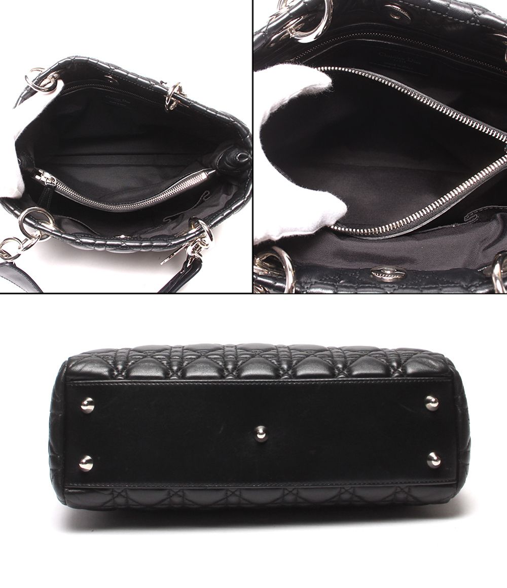 Dior Lady Dior Chain Tote Shoulder Bag Soft Shopping — view 3