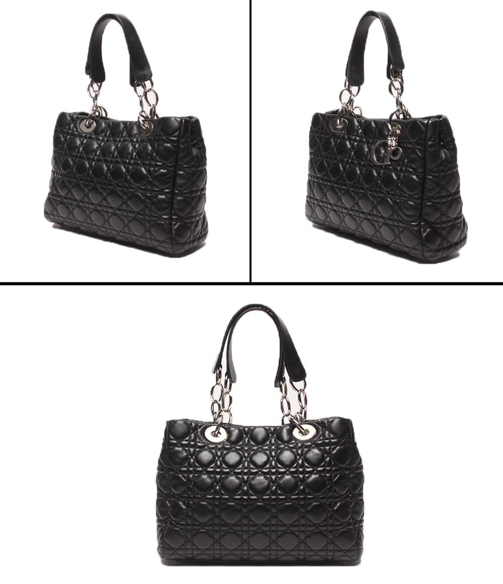 Dior Lady Dior Chain Tote Shoulder Bag Soft Shopping — view 2