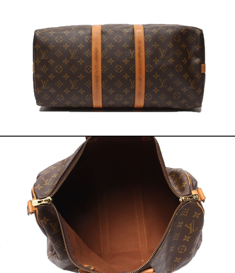 Louis Vuitton Boston Bag Crossbody Keepall Bandouliere 45 Monogram — view 3