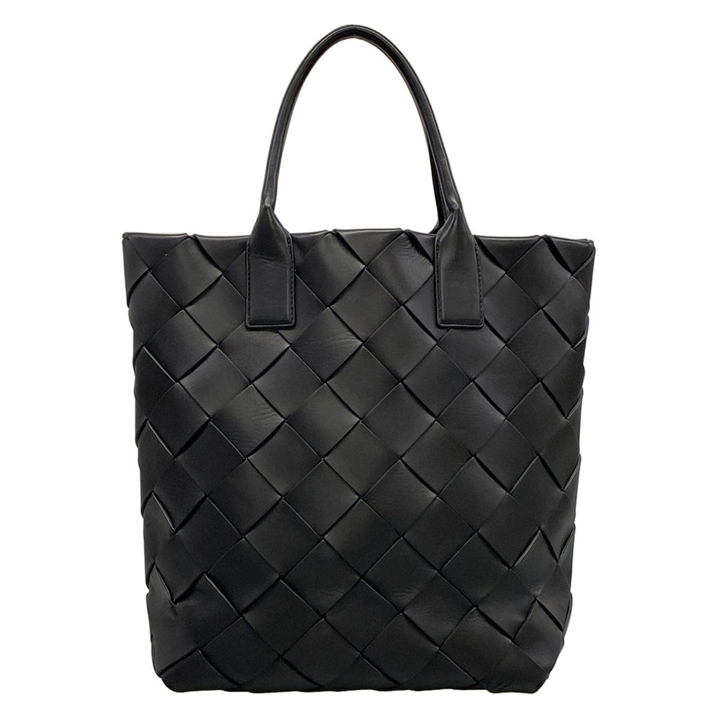 Bottega Veneta Tote Bag Maxi Intrecciato Black Leather