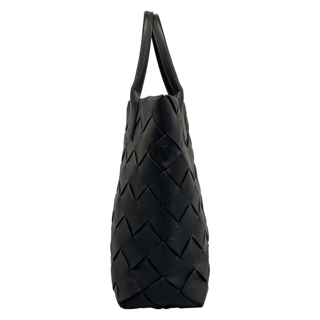 Bottega Veneta Tote Bag Maxi Intrecciato Black Leather — view 2
