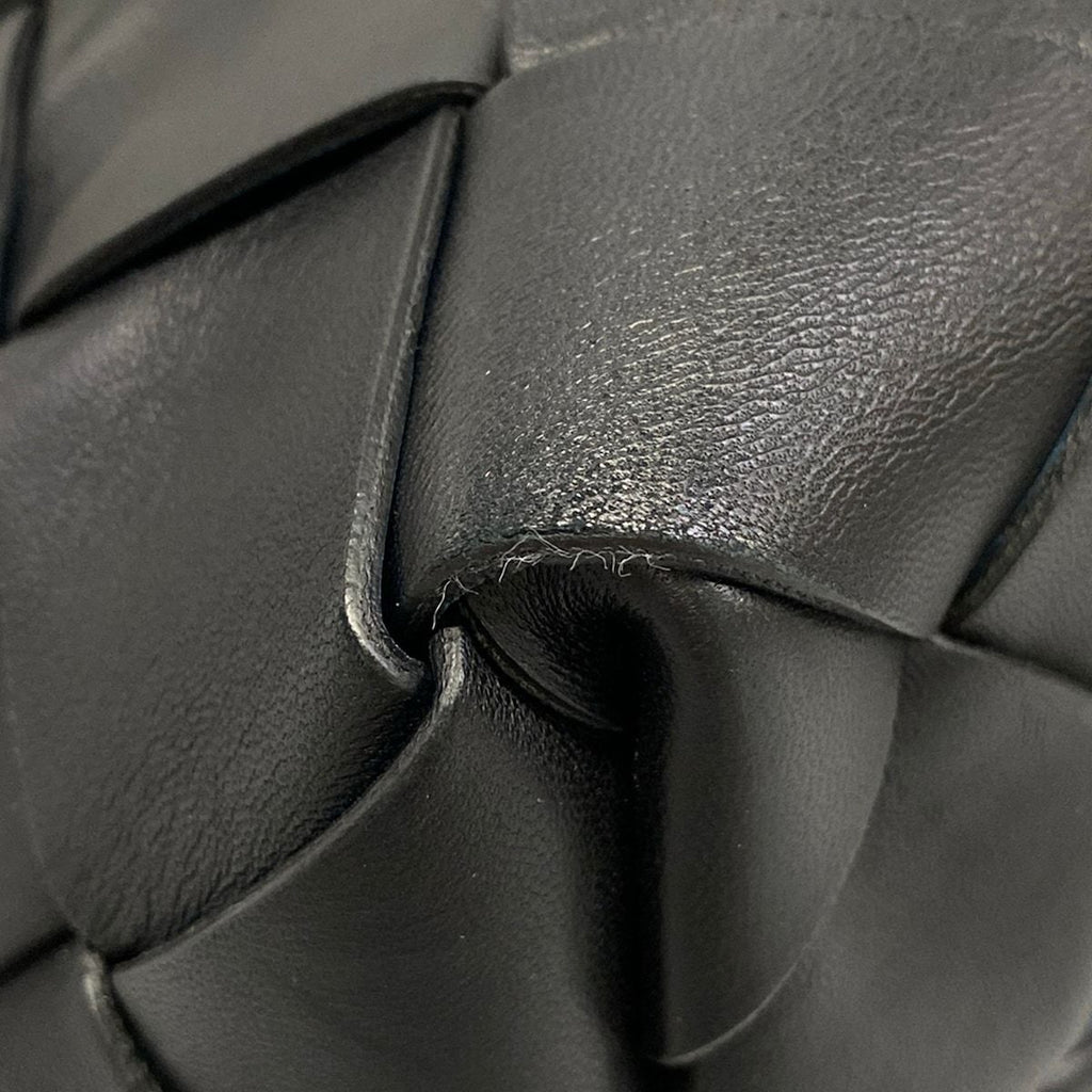 Bottega Veneta Tote Bag Maxi Intrecciato Black Leather — view 7