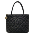 Chanel Tote Bag Reissue Black Silver