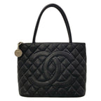 Chanel Tote Bag Reissue Black Silver