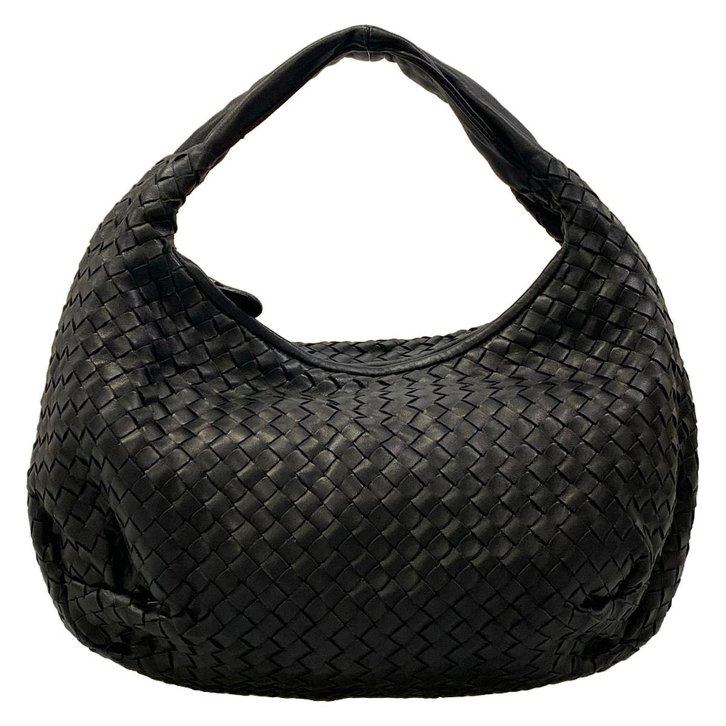 Bottega Veneta Handbag Intrecciato Black Leather