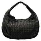 Bottega Veneta Handbag Intrecciato Black Leather