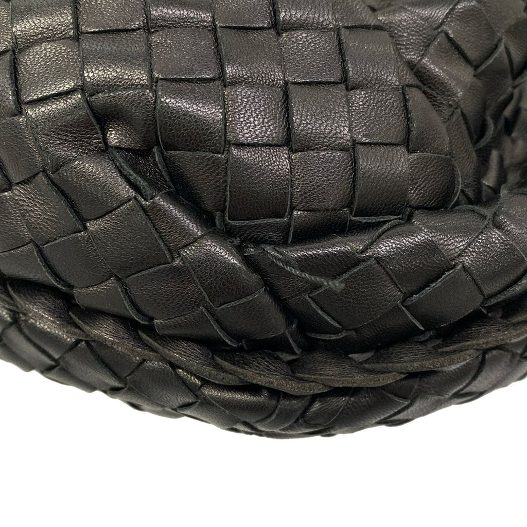 Bottega Veneta Handbag Intrecciato Black Leather — view 8