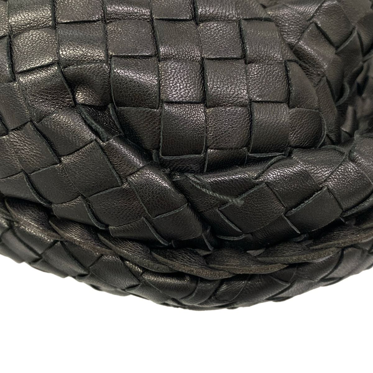 Bottega Veneta Handbag Intrecciato Black Leather — view 8