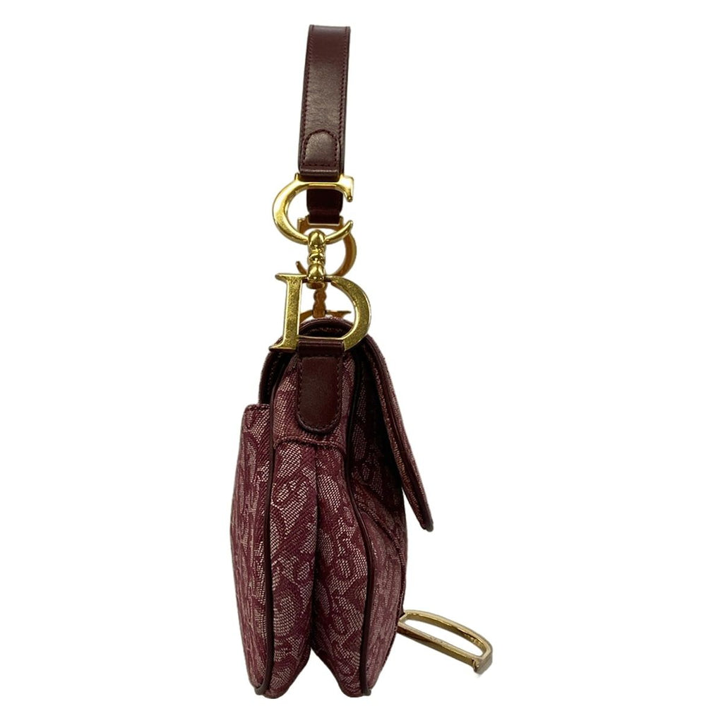 Dior Saddle Shoulder Bag Bordeaux Leather — view 2