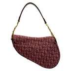 Dior Saddle Shoulder Bag Bordeaux Leather — view 3