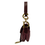 Dior Saddle Shoulder Bag Bordeaux Leather — view 4